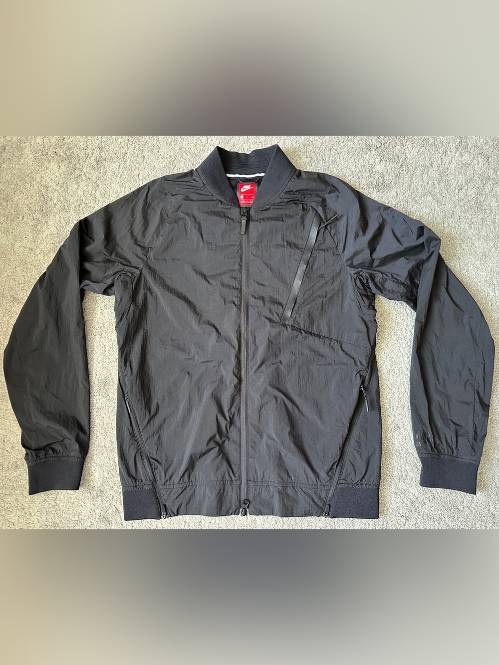 Men’s Nike Tech Hyper Mesh Varsity Bomber Jacket. Small. 832190-010